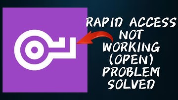 How To Solve Rapid Access App Not Working/Not Open Problem|| Rsha26 Solutions
