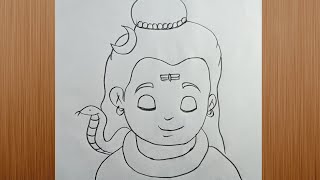 Lord Shiva Pencil Drawing Easy Mahadev Drawing How To Draw Lord Shiva Step By Step
