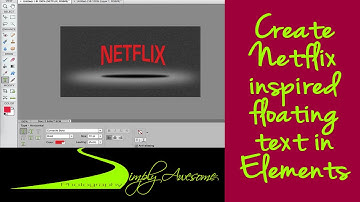 Learn Photoshop Elements - Floating Text with Shadow