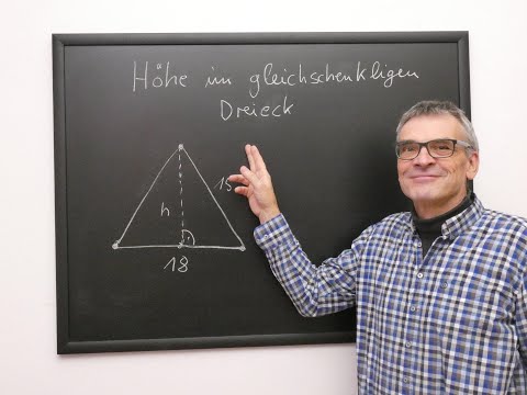 Video: So Finden Sie Die Höhe In Einem Gleichschenkligen Dreieck