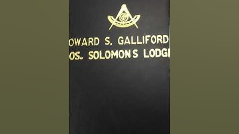 Custom Masonic Apron Case Nameplate over gold stamping from Macoy Publishing