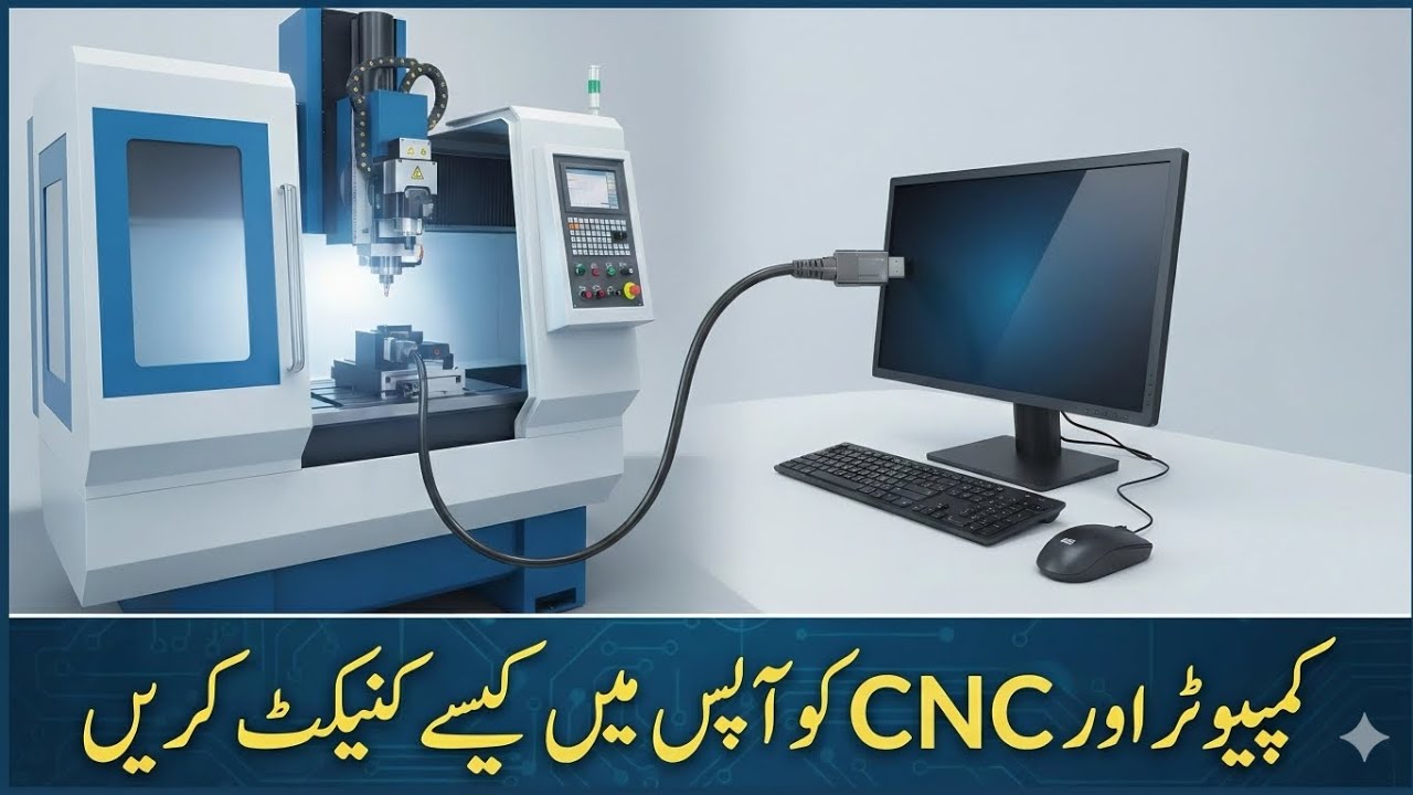 How to connect CNC machine to PC 💻 | sent G-Code to Machine 🗜️ | Tnc 2500 | Rs323 |The CNC Workshop 