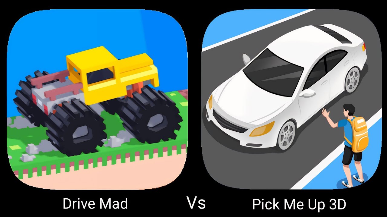 Drive Mad Vs Pick Me Up 3D - iOS Android Gameplay Walkthrough 