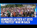 Hundreds protest conflict in gaza at university of sydney  10 news first