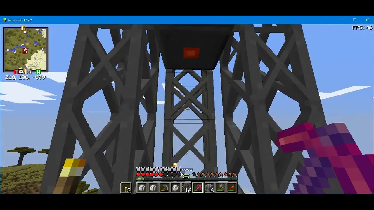 dismantling the second structure of signal tower. (minecraft Survival ...