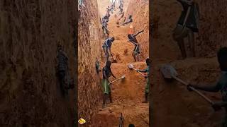 Gold mining work in Africa. #crazy #youtube #didyouknow #foryou #amazing