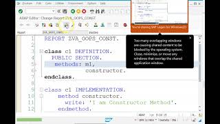 SAP OOPS Constructor