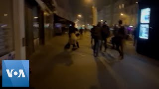 Policeman Knocks Out Paris Pension Reform Protester | VOA News