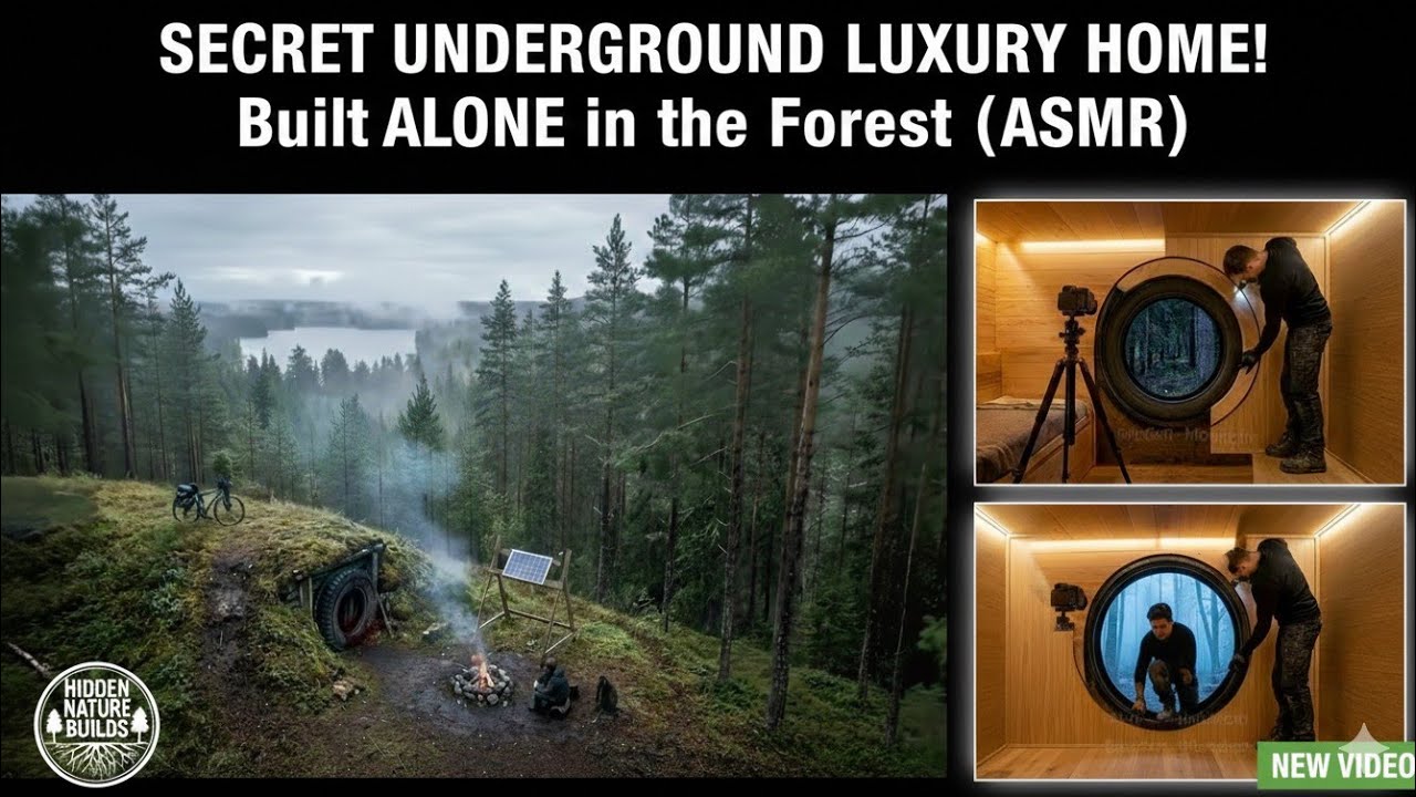 He Built a Secret Luxury Underground House Alone! (No One Knew)