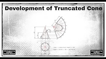Development of truncated cone | Development of Surfaces | Engineering Drawing