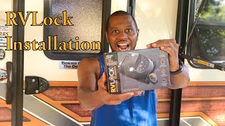 Product review: RVLock install ~ Keyless Entry RV Door Lock ~ RV upgrade ~ POA vlog