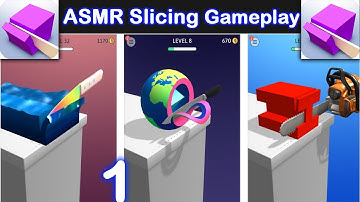 Most Satisfying ASMR Slicing Gameplay Walkthrough Part 1 Level 1-20 (IOS/Android)