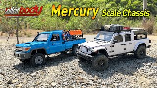 TOYOTA LC70 | Jeep Gladiator Rubicon(Killerbody Mercury Chassis) 1/10 RC Car Off-road Driving ASMR