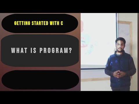 Getting Started With C. What is program? - YouTube