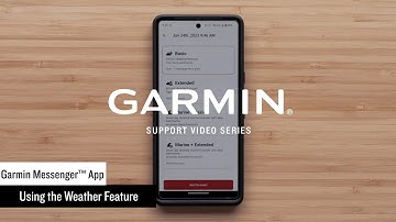 Garmin Support | Garmin Messenger™ App | Weather Features
