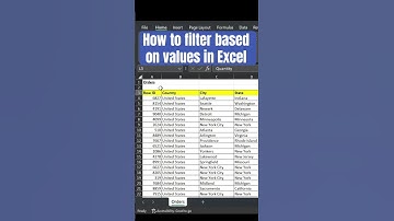MS Excel - How to filter based on values in Excel (Need 2 Know) #excel