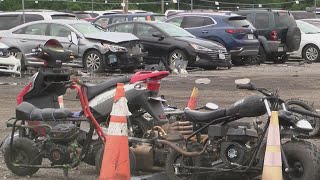 INSIDE: ATV warehouse at RPD's impound lot following major bust