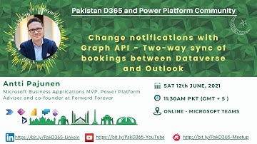 Change notifications with Graph API   Two way sync of bookings between Dataverse and Outlook