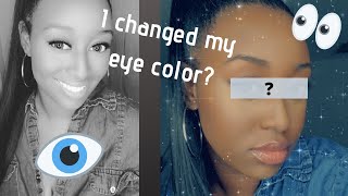 I CHANGED MY EYE COLOR!?🤫 (LENSCIRCLE contact REVIEW)