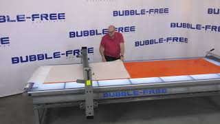 BUBBLE FREE flatbed applicator - lamination of long material