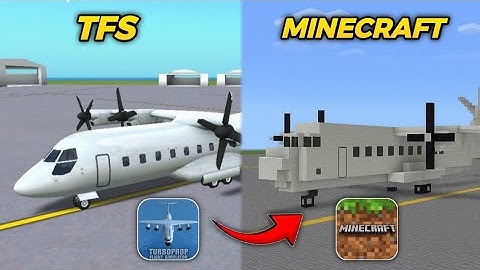 Vergelijking tussen TFS en TFS in MINECRAFT | Turboprop Flight Simulator