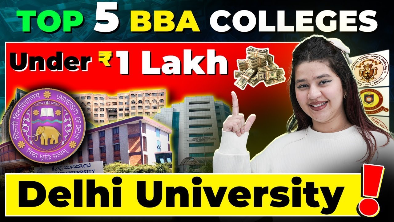 💥Must watch Top 5 BBA Colleges in Delhi University | BBA Admissions ...