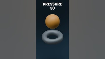 torus vs ball with different pressures 🔥🟡#shorts #blender3d #3dart