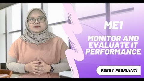 COBIT 4.1: ME1 Monitor and Evaluate IT Performance