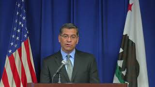 Attorney general xavier becerra held a press conference to make an
announcement regarding bail decisions in california.