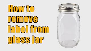 In this video you will see how to remove label from glass jar easily.
follow the steps shown properly & effectively.