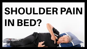 How can I sleep on my side without shoulder pain?