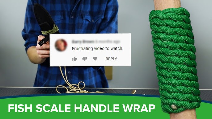 How to paracord wrap a fishing rod handle. Simple. 