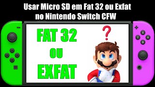 Usar Micro Sd Em Fat 32 Ou Exfat No Nintendo Switch Cfw Youtube Usar Micro Sd Em Fat 32 Ou Exfat No Nintendo Switch Cfw Youtube