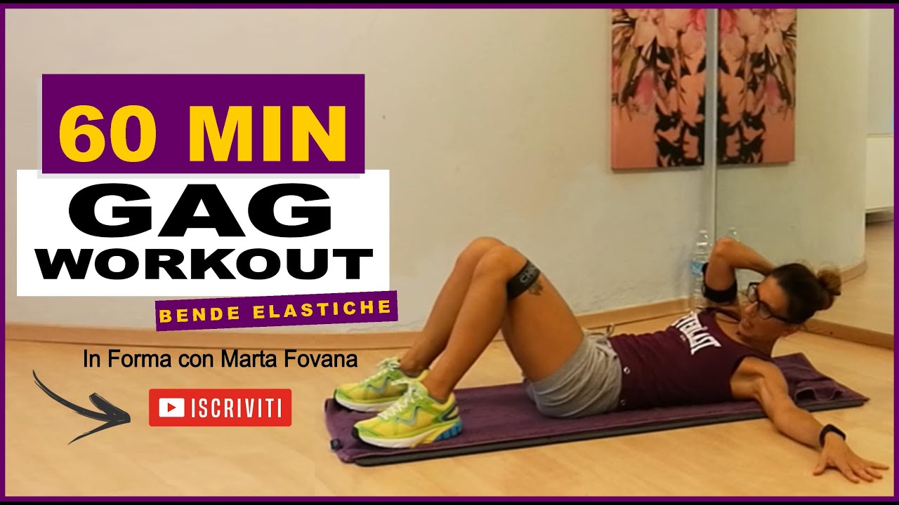 Ginnastica bruciagrassi & tonificante - Allenamento GAG con bende elastiche - Lezione completa 03