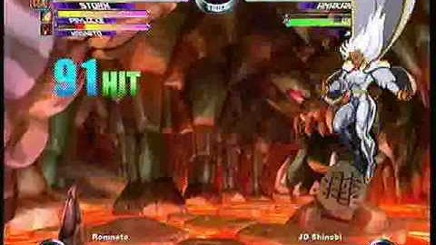 MvC2 Online (360): Brett (MSP) vs JD Shinobi (Anak/Ice/Jin) 1 .:4.23.10:.