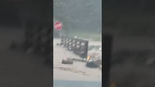 Creek flooding Boone NC start of Hurricane Helene
