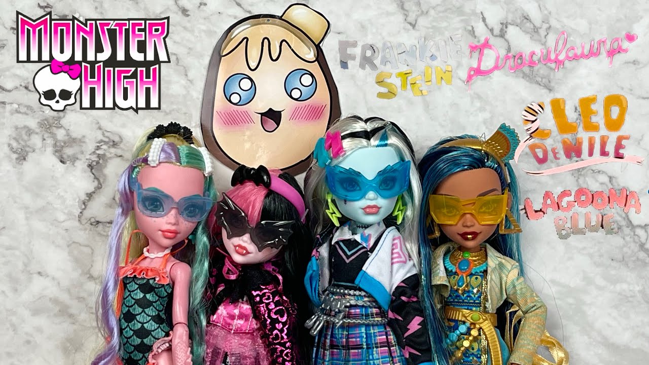 Monster High G3 Signature Dolls Review! Frankie Stein, Draculaura, Cleo De Nile and Lagoona Blue