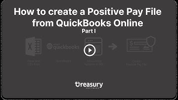 How to create a positive pay file from QuickBooks Online (QBO) - Part I