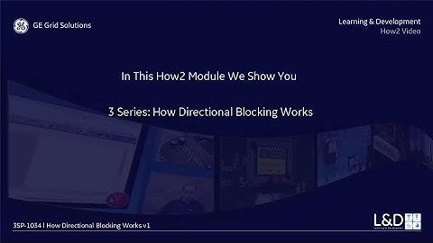 3SP-1034 l How Directional Blocking Works v1