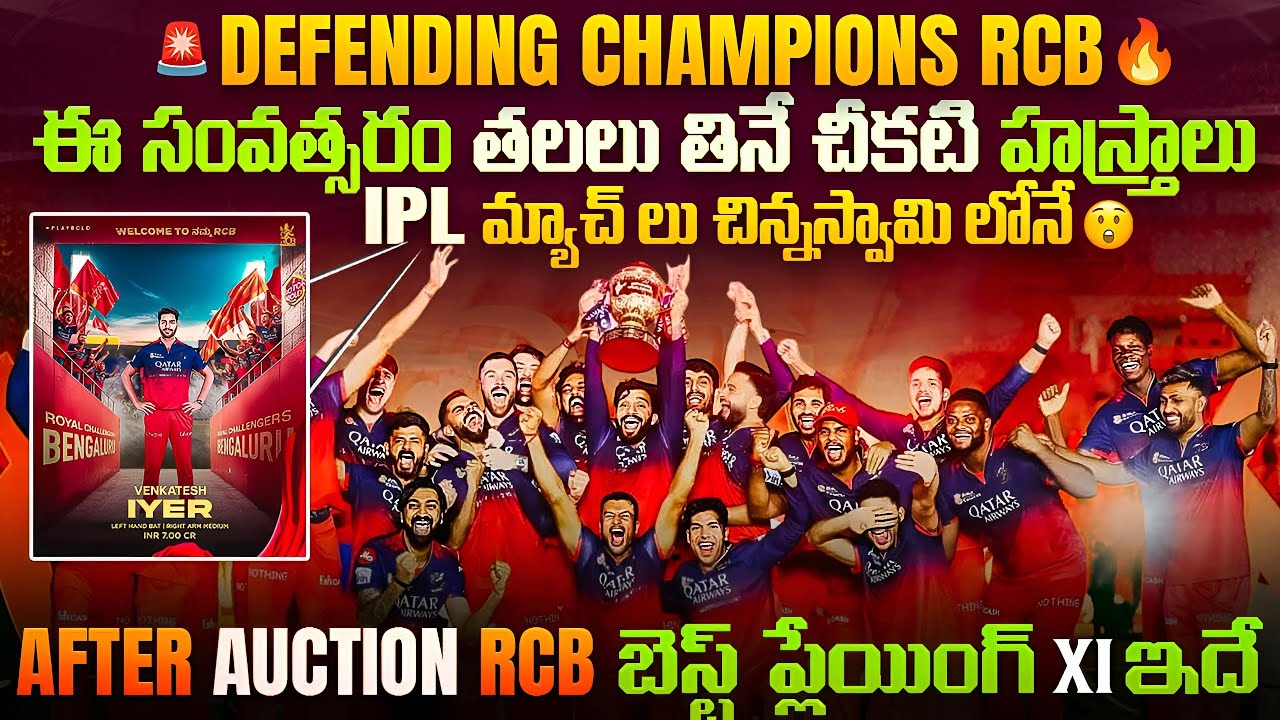 After IPL Auction – RCB Best Playing 11 | RCB Squad Review 2026