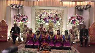 Tari Saman di resepsi pernikahan.. Pengantinnya ikutan nari....