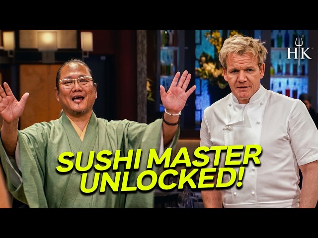 Legendary Sushi Master Morimoto Stuns Hell's Kitchen - YouTube