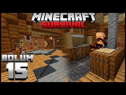 SANDIK ODASI ve MUTFAĞIM! (süper ötesi)┇Minecraft Survival ▹Bölüm 15