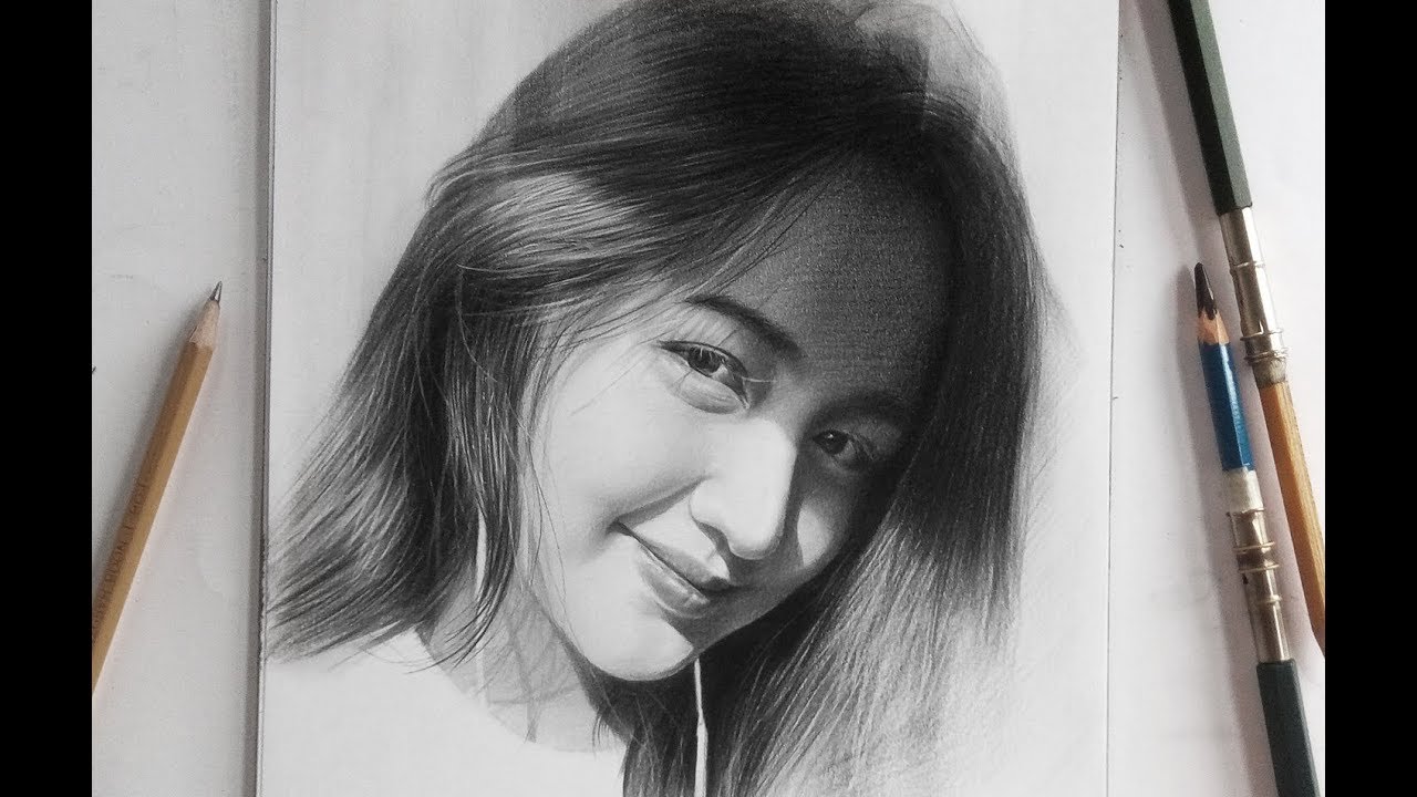 Pencil Drawing - Vẽ Chân Dung Bút Chì- Dp Truong - Youtube