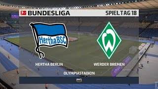 Hertha BSC Berlin : SV Werder Bremen 18. Spieltag ⚽ FIFA 21 Bundesliga 🏆 Gameplay Deutsch by FIFA 21 News, Online Bundesliga und FUT 21 1,218 views 3 years ago 13 minutes, 57 seconds