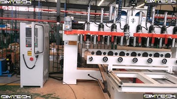 IRAN 4D WOOD ROUTER MACHINE, 8 SPINDLES 4AXIS CNC MACHINE, HIGH PERFORMANCE MULTI HEADS 4AXIS CNC RO