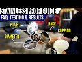 Aluminum vs stainless prop testing  results  stainless steel outboard prop guide