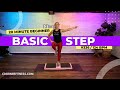 Basic Step Aerobics for Beginners and Seniors - 124 BPM Slower Pace