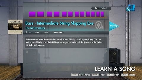 Bass - Intermediate String Skipping Exercise 1 Tab - Rocksmith 2014/ Rocksmith+