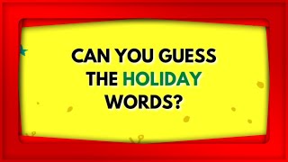 Guess The Holiday Words🌲 |Holiday fun! screenshot 1